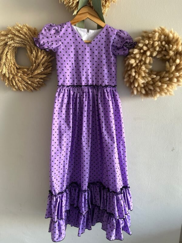 TRAJE DE FLAMENCA MALVA