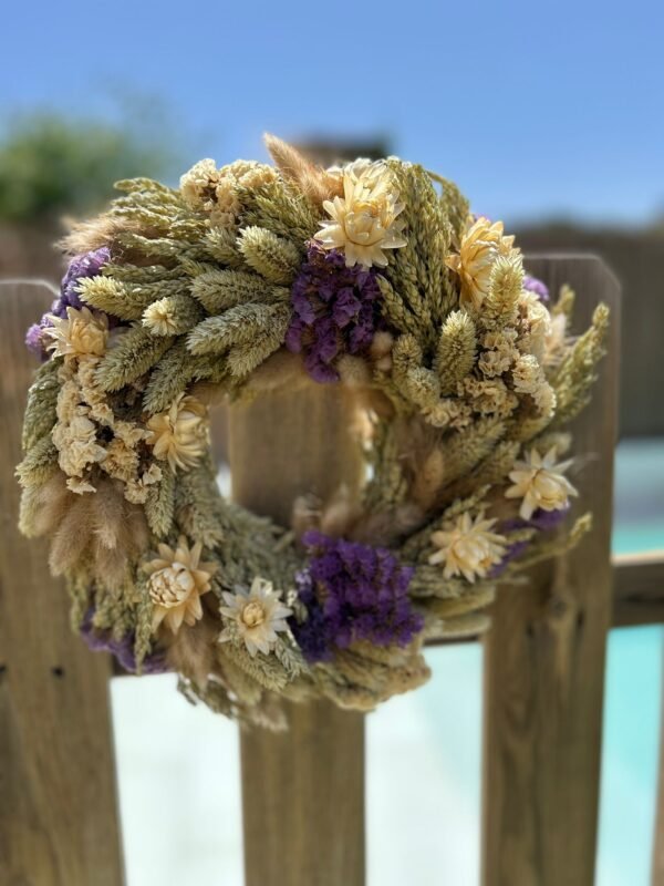 CORONA DE FLORES PRESERVADAS