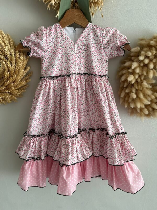 TRAJE DE FLAMENCA FLORES PEQUEÑAS