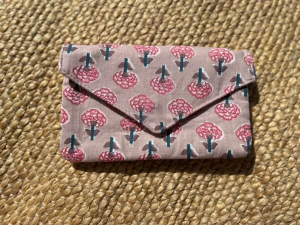 CARTERA ROSA EMPOLVADO