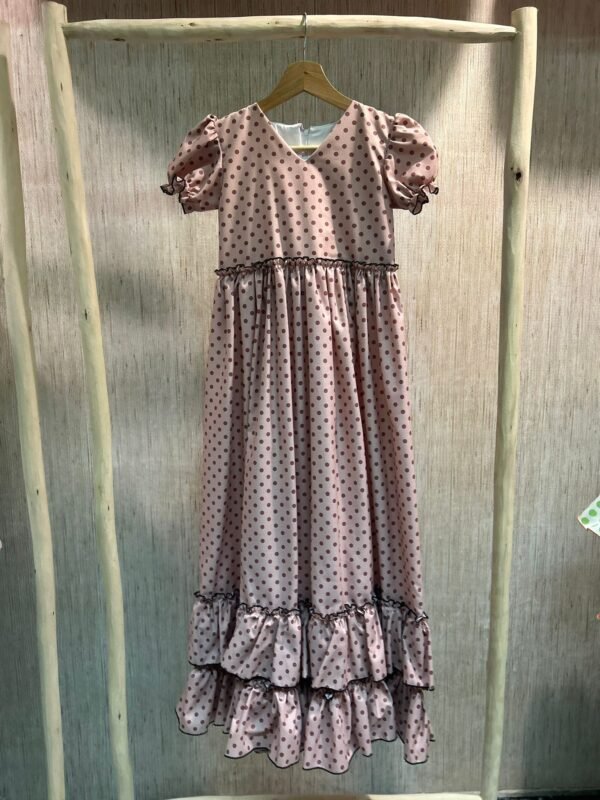 TRAJE FLAMENCA ROSA EMPOLVADO