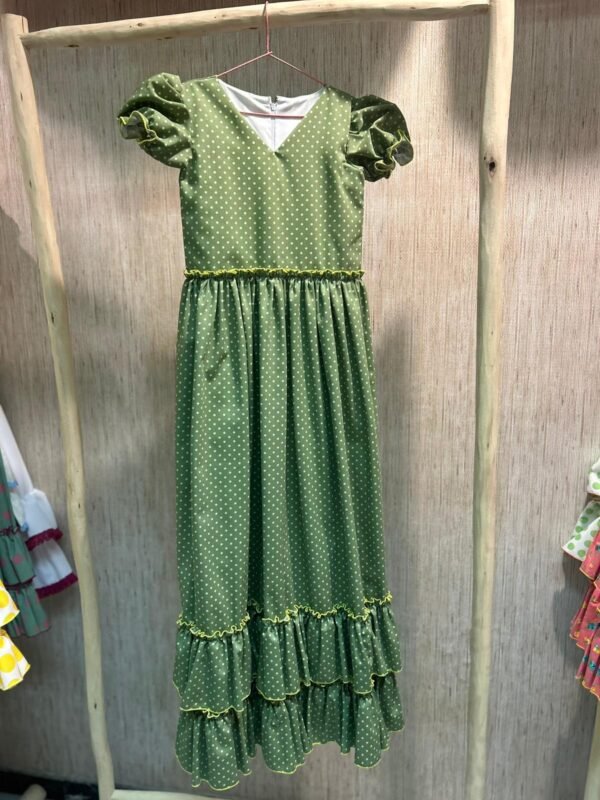 TRAJE VERDE REMALLADO LIMA