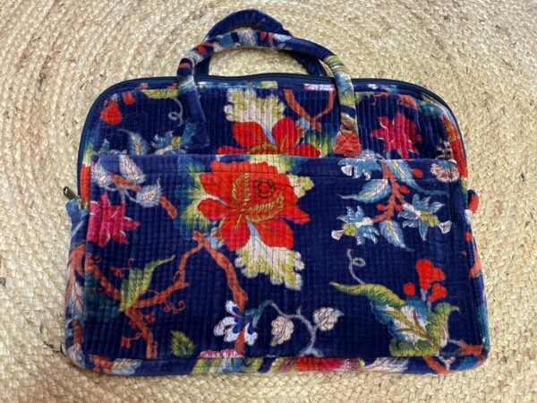 FUNDA TERCIOPELO AZUL