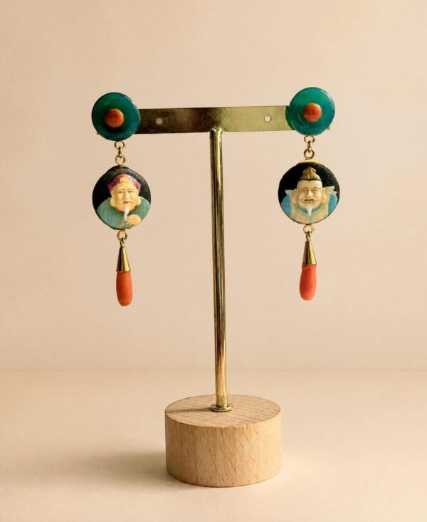 PENDIENTES TOSHIKANE VERDE